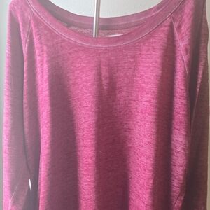 Elegant Berry Long Sleeve Women's Top
